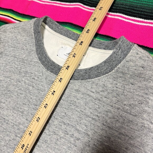 Mr P.  Sweater Men’s XL Heather Grey Crew Neck Pullover‎ Luxury Mr. Porter - Picture 6 of 8